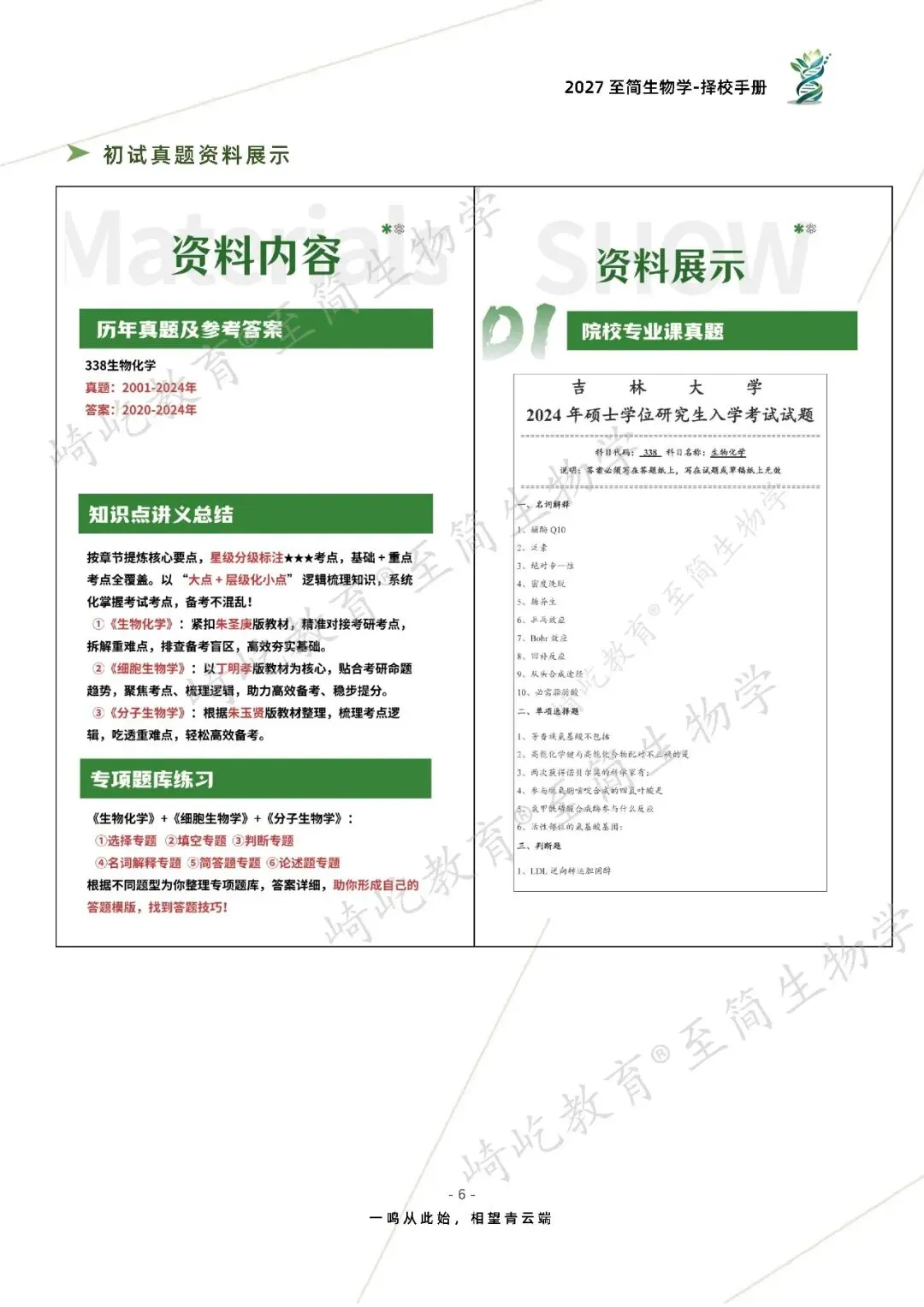 2027考研 吉林大学338生物化学考研真题资料 近三年数据+2001-2024真题资料(免费分享24年)-第14张图片-四季读书网 2027考研 吉林大学338生物化学考研真题资料 近三年数据+2001-2024真题资料(免费分享24年)-第14张图片-四季读书网