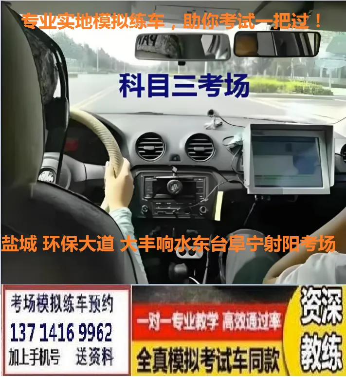 盐城东台科目二,科目三考场考试视频专业讲解路线图模拟练车教程教学车-第9张图片-四季读书网