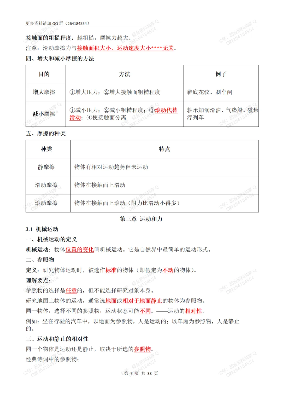 2026初中物理中考必会知识点超详总结(pdf分享)-第8张图片-四季读书网 2026初中物理中考必会知识点超详总结(pdf分享)-第8张图片-四季读书网