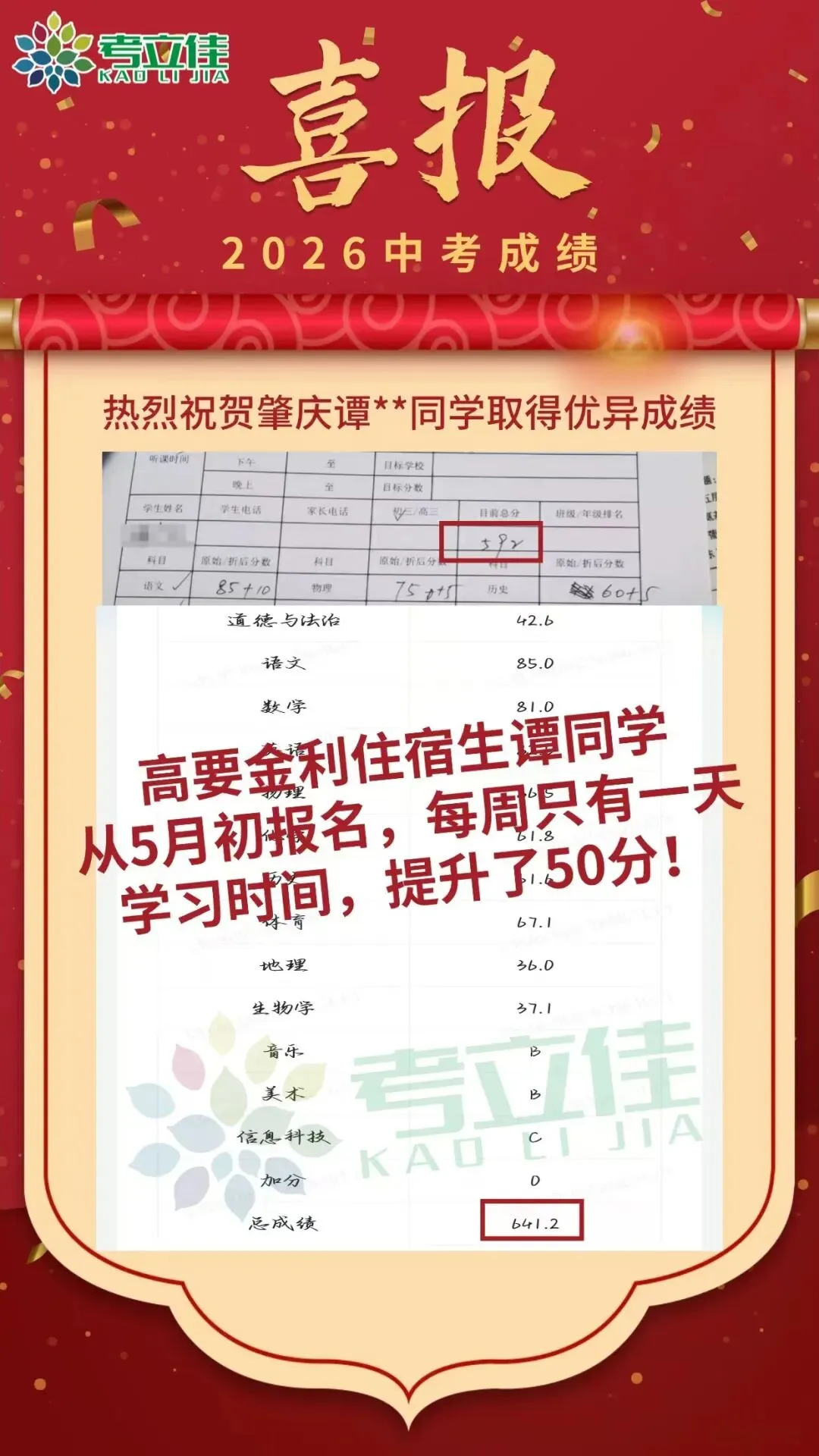 2026年肇庆中考逆袭真实案例-第7张图片-四季读书网