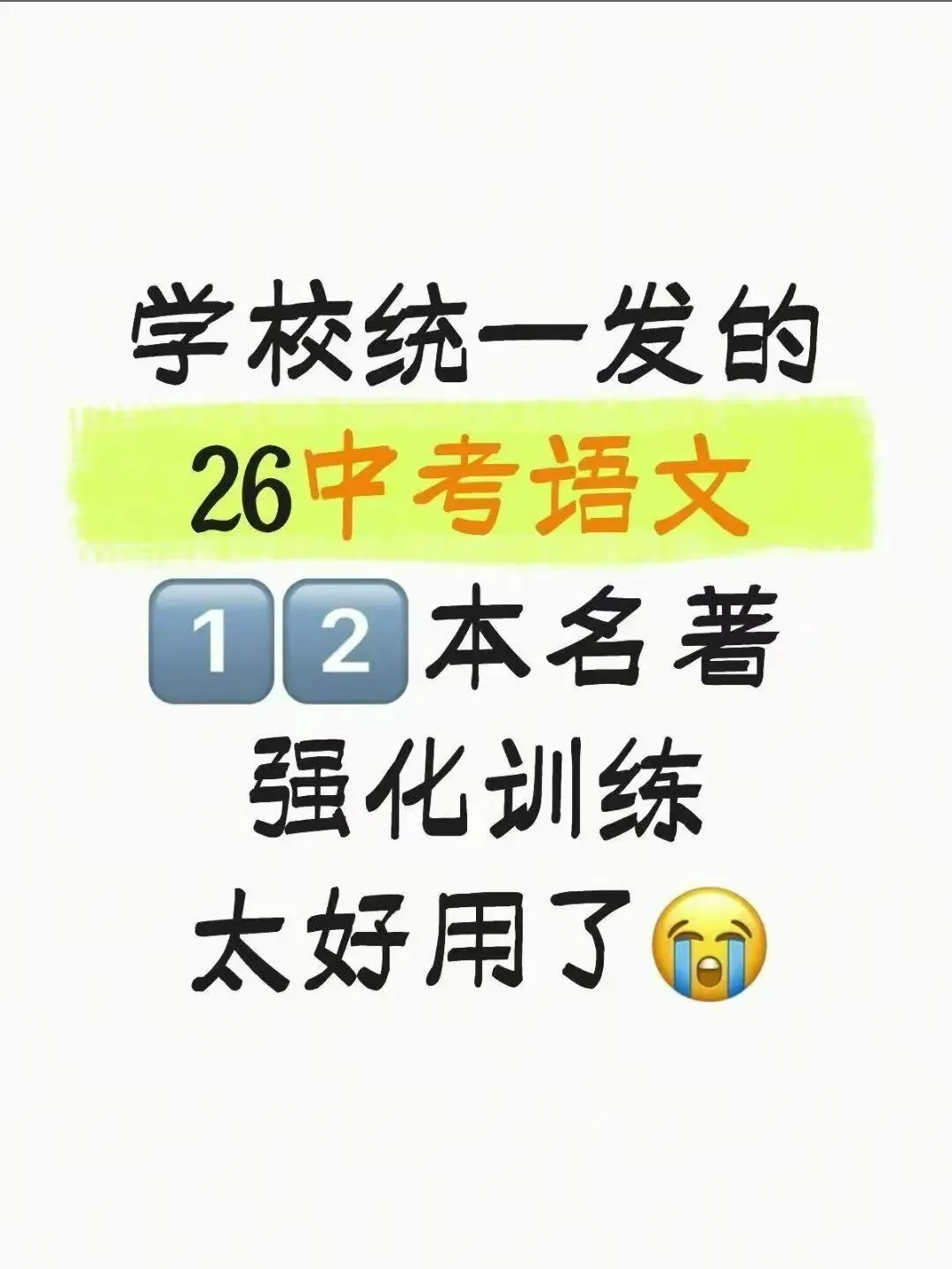 中考语文名著强化训练,不愧是教研组发的!-第1张图片-四季读书网