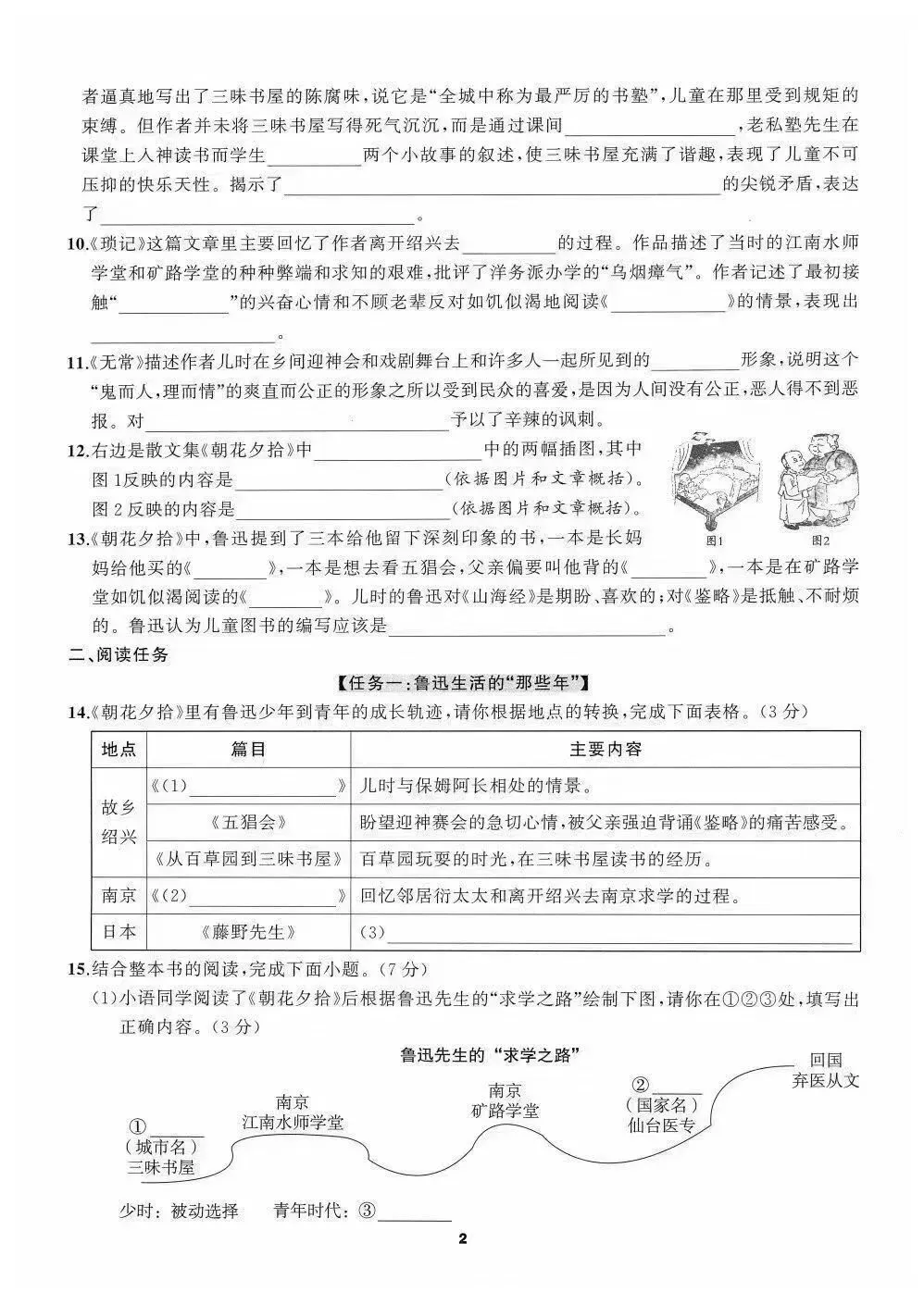 中考语文名著强化训练,不愧是教研组发的!-第4张图片-四季读书网