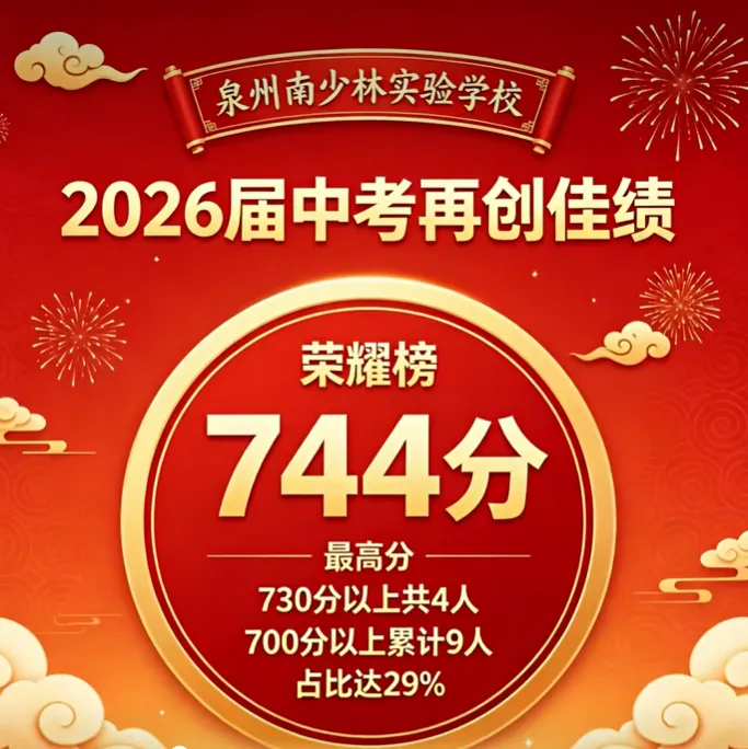 【最终版】大泉州2026年中考成绩盘点、各校喜报汇总!涉及各县(市区)……-第42张图片-四季读书网 【最终版】大泉州2026年中考成绩盘点、各校喜报汇总!涉及各县(市区)……-第42张图片-四季读书网