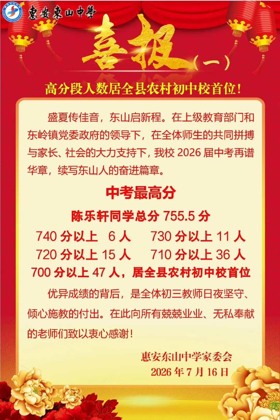 【最终版】大泉州2026年中考成绩盘点、各校喜报汇总!涉及各县(市区)……-第86张图片-四季读书网 【最终版】大泉州2026年中考成绩盘点、各校喜报汇总!涉及各县(市区)……-第86张图片-四季读书网