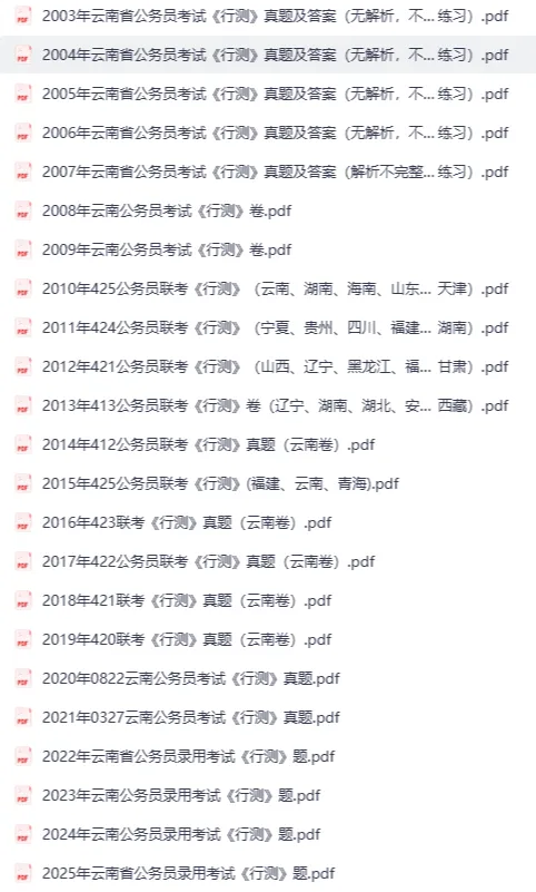 2026年云南省考真题及答案合集【附2003-2026年真题试卷及参考答案PDF】-第3张图片-四季读书网