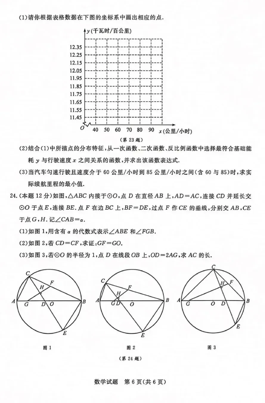 中考试卷|2026浙江-第6张图片-四季读书网