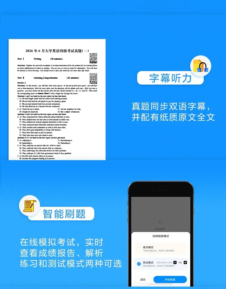 四六级高效备考!一套搞定真题 + 专项 + 词汇,巩固学习冲高分-第12张图片-四季读书网