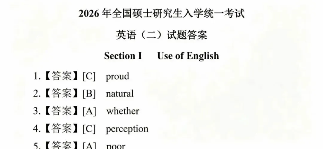2027考研英语二真题合|1980-2026完整版(试卷+解析+答题卡)高清PDF可打印!-第2张图片-四季读书网 2027考研英语二真题合|1980-2026完整版(试卷+解析+答题卡)高清PDF可打印!-第2张图片-四季读书网