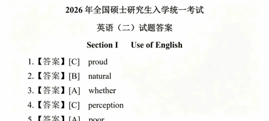 2027考研英语二真题合|1980-2026完整版(试卷+解析+答题卡)高清PDF可打印!-第3张图片-四季读书网 2027考研英语二真题合|1980-2026完整版(试卷+解析+答题卡)高清PDF可打印!-第3张图片-四季读书网