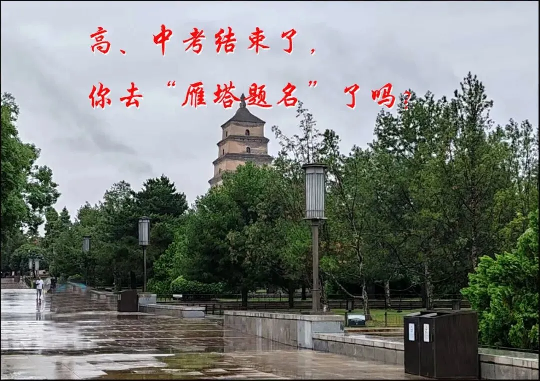 高、中考结束了,你去“雁塔题名”吗?-第1张图片-四季读书网