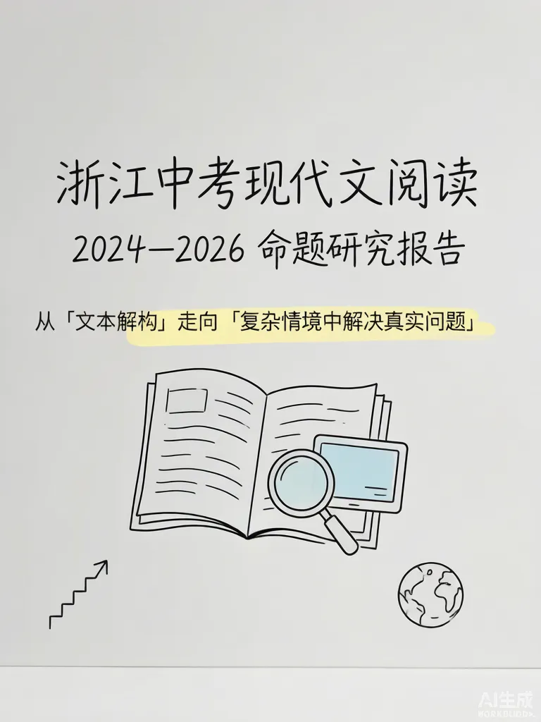 2024–2026年浙江省中考语文现代文阅读试题研究报告-第1张图片-四季读书网 2024–2026年浙江省中考语文现代文阅读试题研究报告-第1张图片-四季读书网