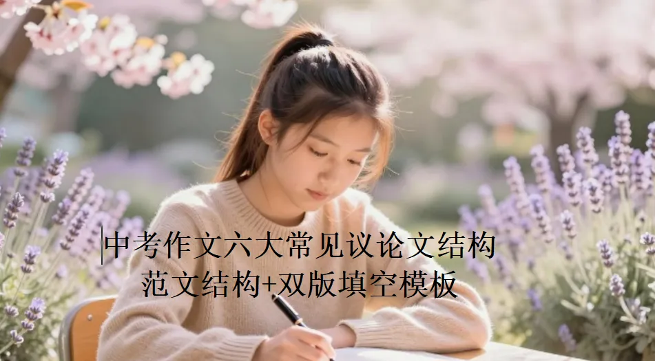 中考作文六大常见议论文结构:范文结构+双版填空模板-第2张图片-四季读书网 中考作文六大常见议论文结构:范文结构+双版填空模板-第2张图片-四季读书网