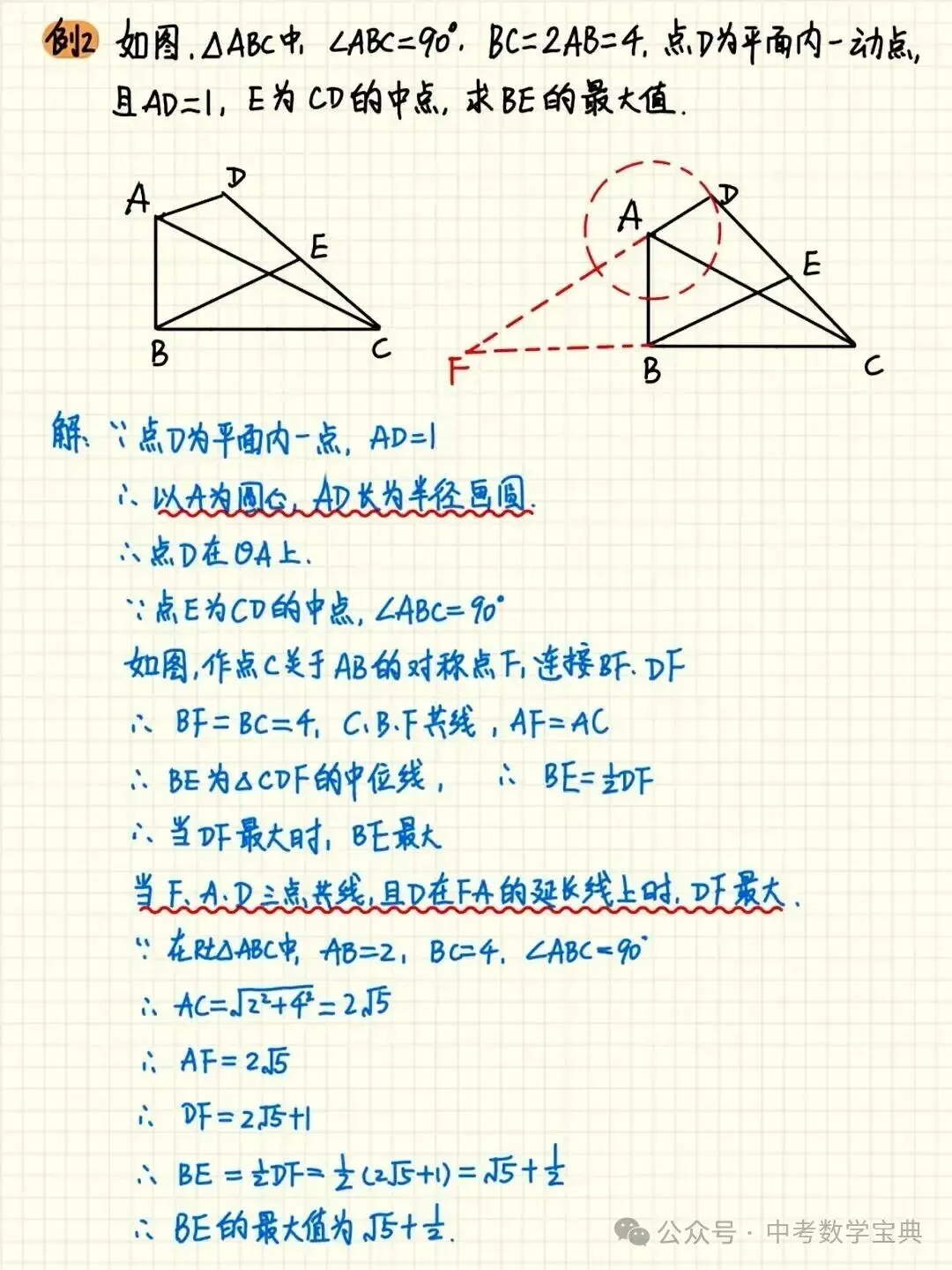 中考数学:隐形圆(辅助圆)的辅助线添加技巧-第3张图片-四季读书网