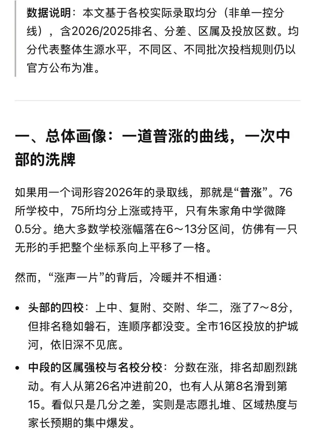 2026/2025上海中考平行志愿分数线对照:76校涨跌一览-第4张图片-四季读书网 2026/2025上海中考平行志愿分数线对照:76校涨跌一览-第4张图片-四季读书网