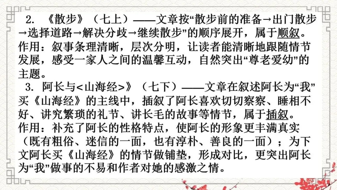 2027年中考语文一轮复习:文学类文本阅读系列考点--记叙顺序及作用-第12张图片-四季读书网 2027年中考语文一轮复习:文学类文本阅读系列考点--记叙顺序及作用-第12张图片-四季读书网
