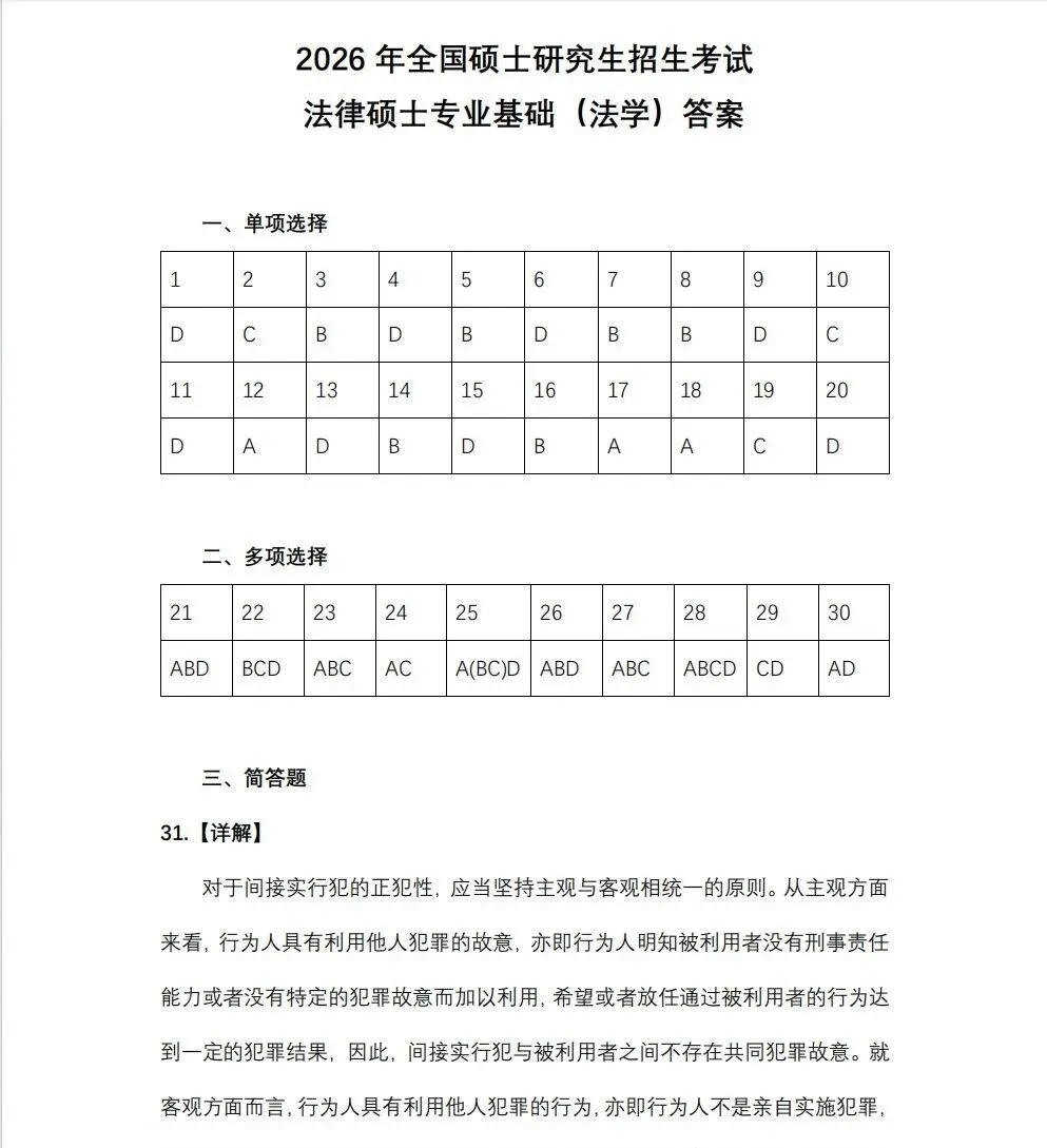 【法硕历年真题】法律硕士(含法学/非法学)2014年-2026年历年及答案解析汇总合集!-第3张图片-四季读书网 【法硕历年真题】法律硕士(含法学/非法学)2014年-2026年历年及答案解析汇总合集!-第3张图片-四季读书网