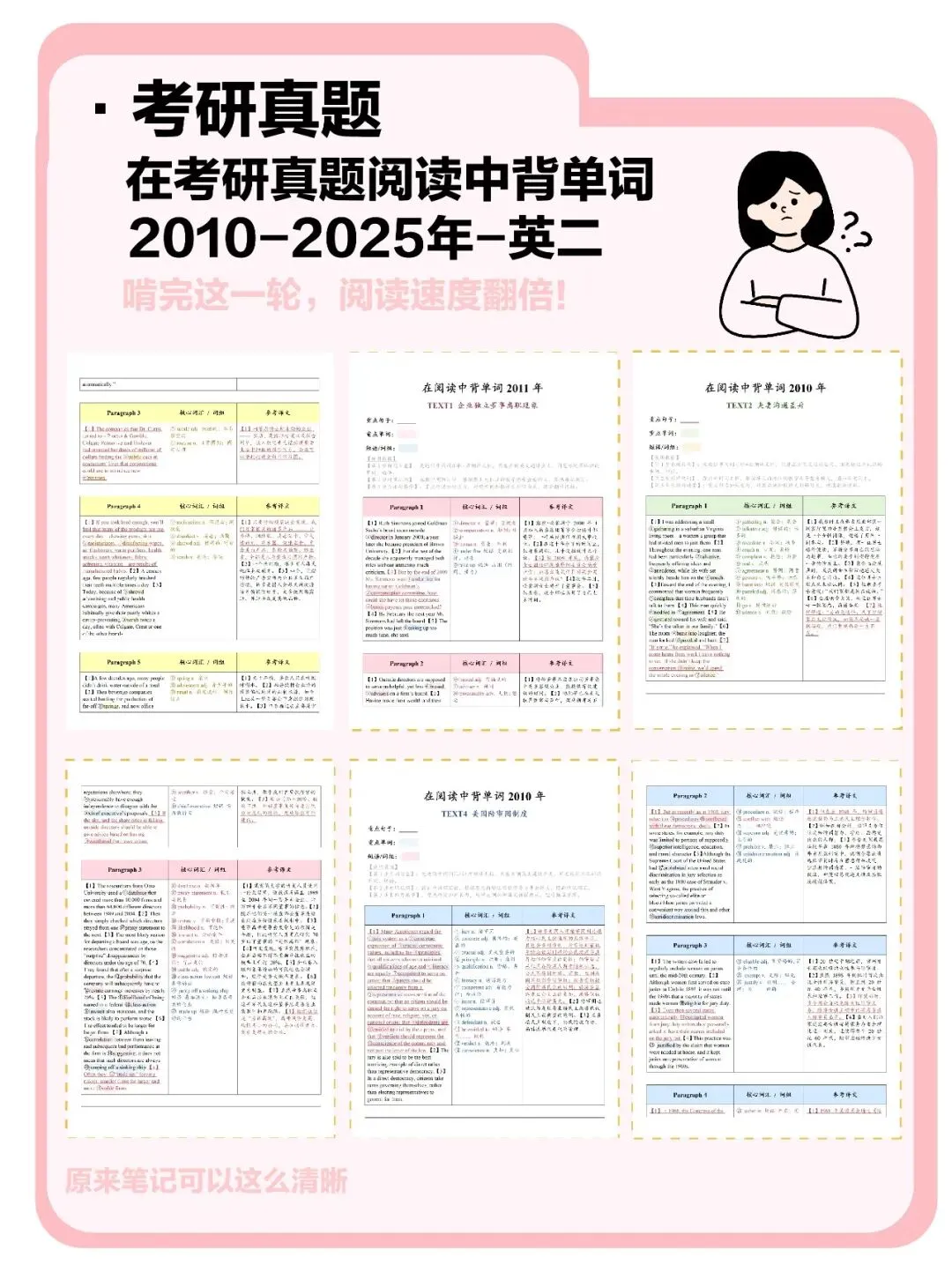 考研英语|2010-2025真题阅读背单词笔记-第7张图片-四季读书网