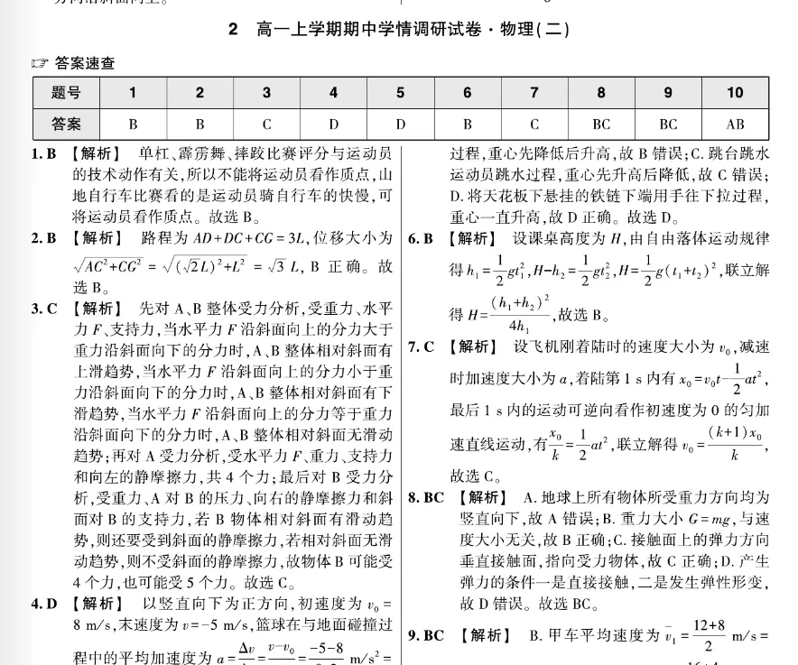 2026高一上学期期中测试试卷及答案-第23张图片-四季读书网 2026高一上学期期中测试试卷及答案-第23张图片-四季读书网