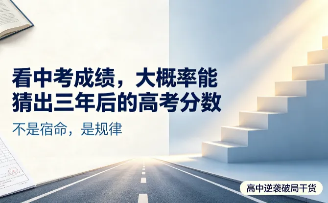 看中考成绩,大概率能猜出三年后的高考分数-第2张图片-四季读书网 看中考成绩,大概率能猜出三年后的高考分数-第2张图片-四季读书网