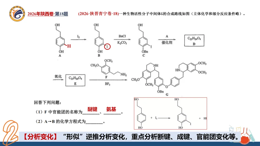 系列微课:高考化学真题详解——2026年陕西卷第18题(有机综合大题)-第12张图片-四季读书网 系列微课:高考化学真题详解——2026年陕西卷第18题(有机综合大题)-第12张图片-四季读书网