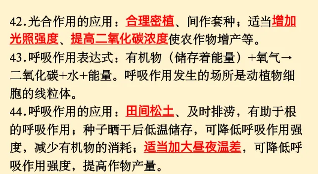 初中生物 | 中考必背核心知识点120条-第14张图片-四季读书网
