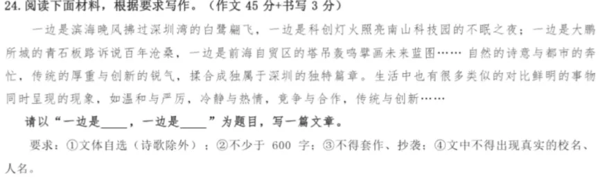 半命题作文补题怎么拿高分?结合深圳真题一篇讲清-第11张图片-四季读书网 半命题作文补题怎么拿高分?结合深圳真题一篇讲清-第11张图片-四季读书网