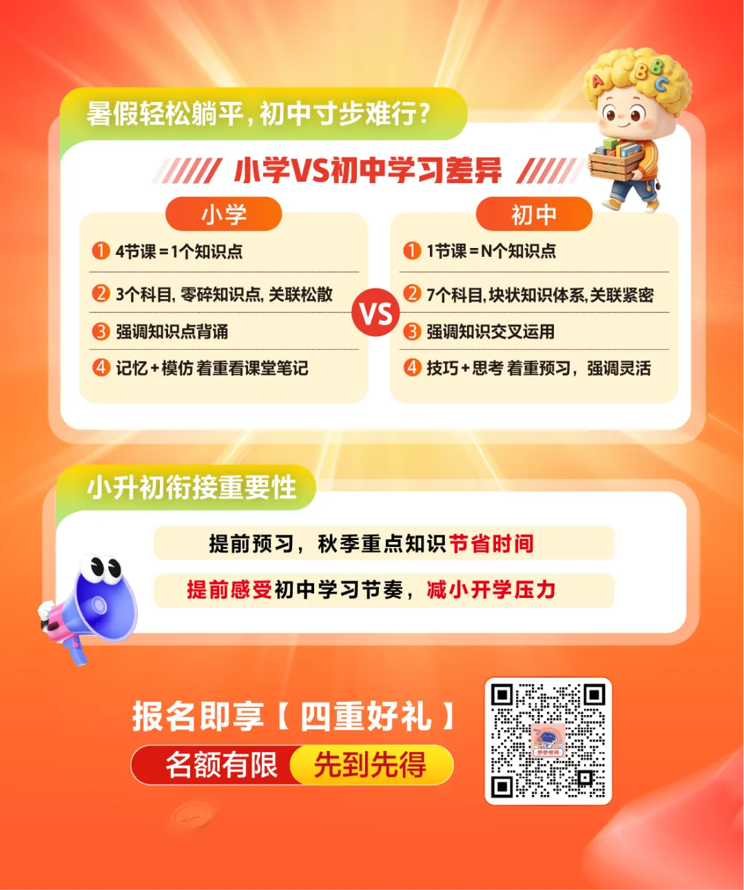 新初一家长请收!立秋的第一份开学摸底考真题卷-第3张图片-四季读书网
