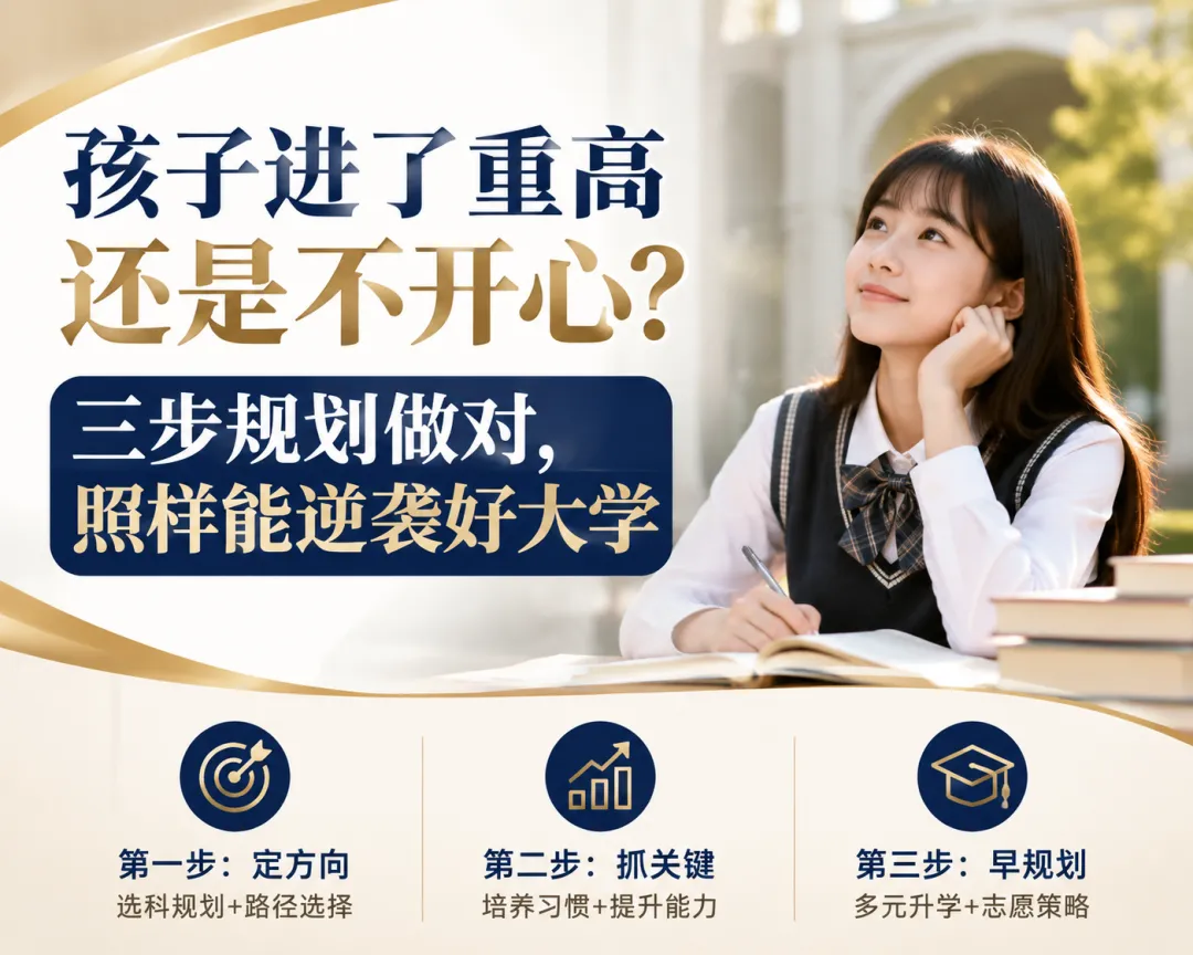 中考失利最大的伤害在孩子心里,三步规划做对,照样能逆袭好大学!-第3张图片-四季读书网 中考失利最大的伤害在孩子心里,三步规划做对,照样能逆袭好大学!-第3张图片-四季读书网