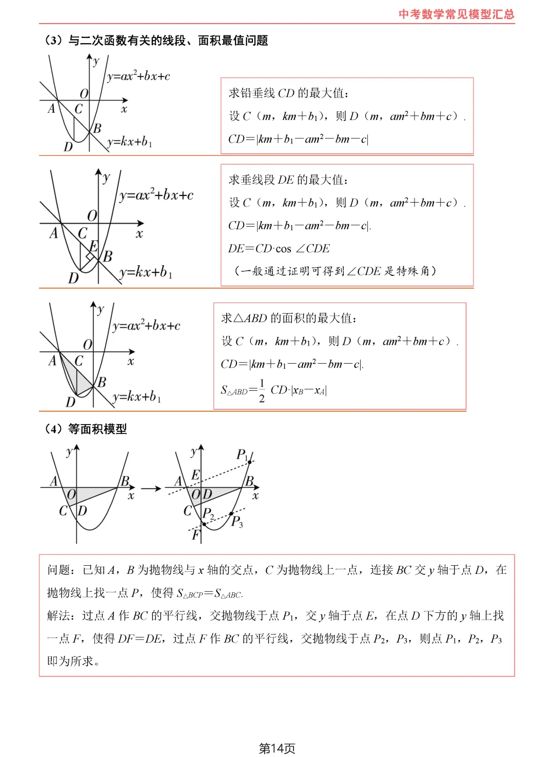中考数学10类常见模型汇总-第15张图片-四季读书网