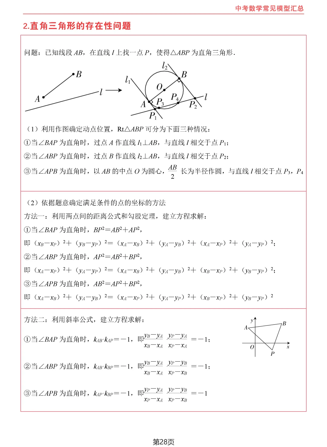 中考数学10类常见模型汇总-第29张图片-四季读书网