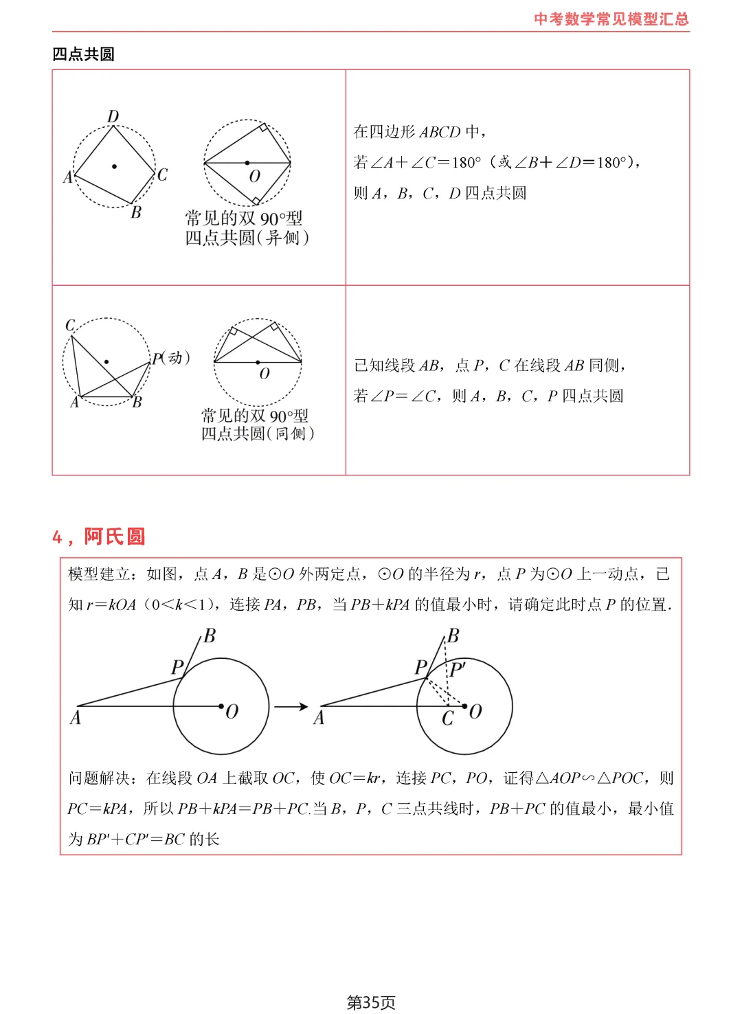 中考数学10类常见模型汇总-第36张图片-四季读书网