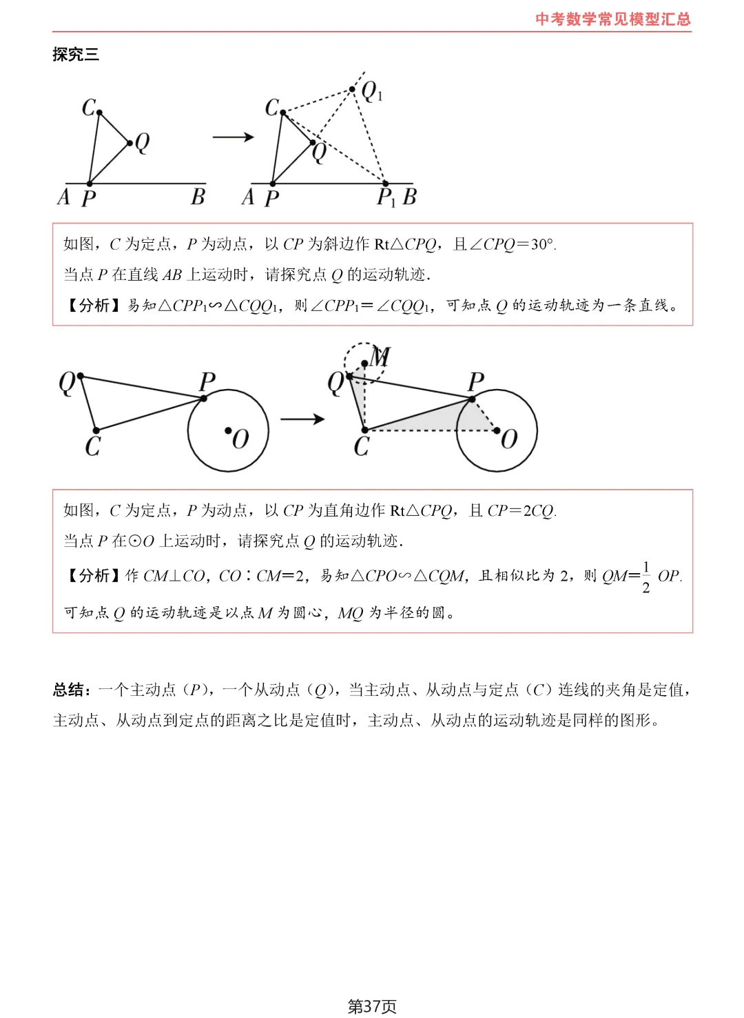 中考数学10类常见模型汇总-第38张图片-四季读书网