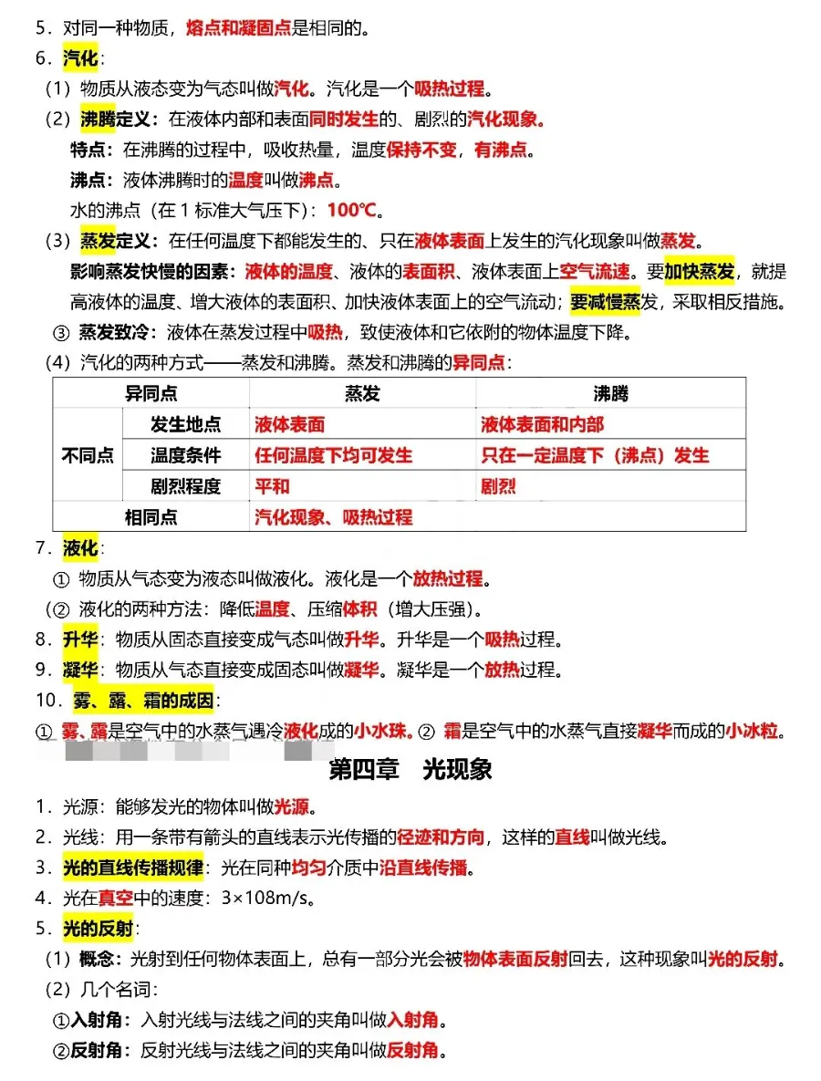 【知识归纳】中考物理必背考点归纳!(值得收藏)-第6张图片-四季读书网 【知识归纳】中考物理必背考点归纳!(值得收藏)-第6张图片-四季读书网