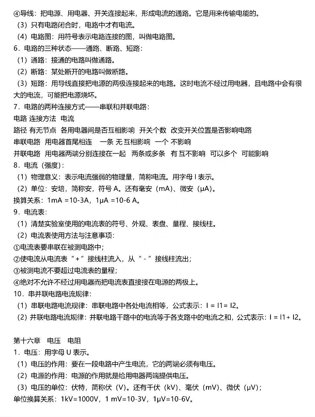 【知识归纳】中考物理必背考点归纳!(值得收藏)-第17张图片-四季读书网 【知识归纳】中考物理必背考点归纳!(值得收藏)-第17张图片-四季读书网