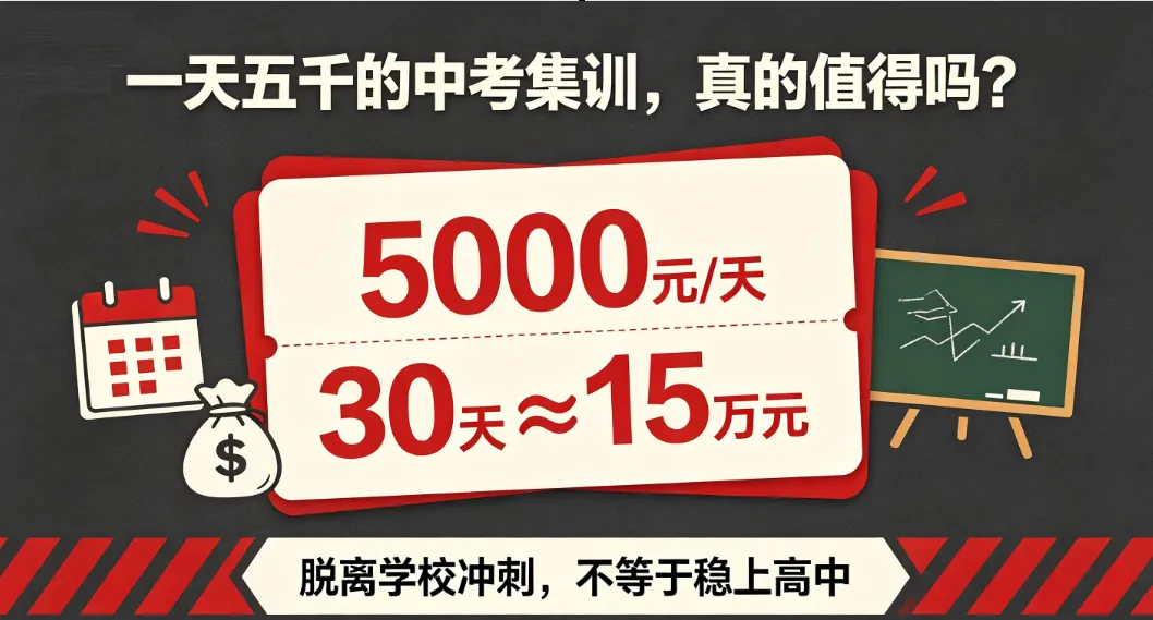 中考集训一天五千、九年砸七八十万,家长们都这么有钱吗?-第2张图片-四季读书网