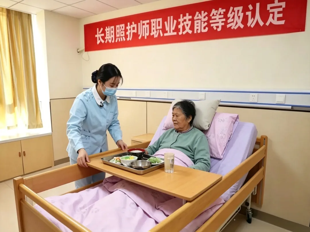 长期照护师初级 真题实操(第3期):协助老人床上半坐位自主进食-第3张图片-四季读书网 长期照护师初级 真题实操(第3期):协助老人床上半坐位自主进食-第3张图片-四季读书网