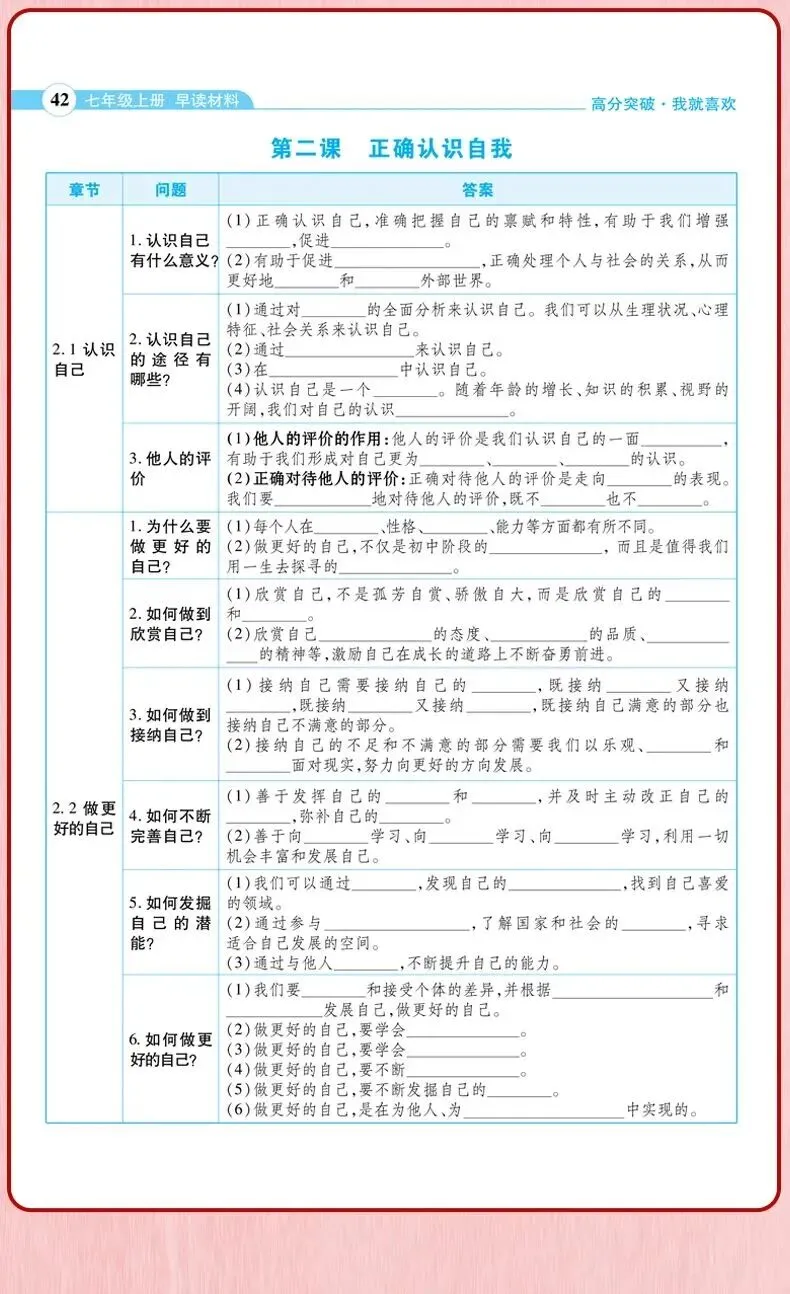 九年级道法新教材提前背!暑假提前背,中考倍轻松!(五)-第22张图片-四季读书网