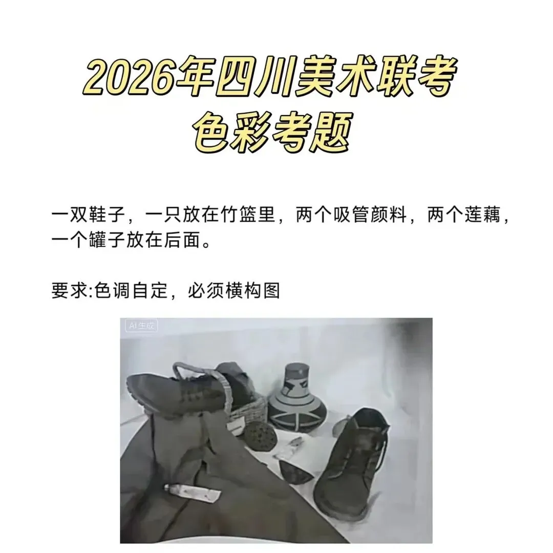 2026年四川省美术统考真题-第3张图片-四季读书网