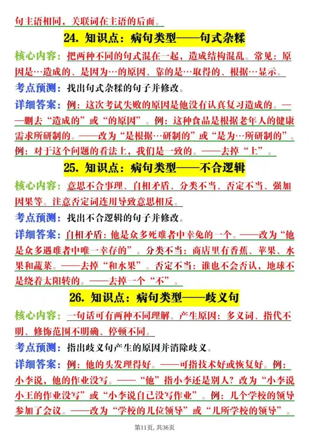 中考语文知识点与考点预测-第11张图片-四季读书网