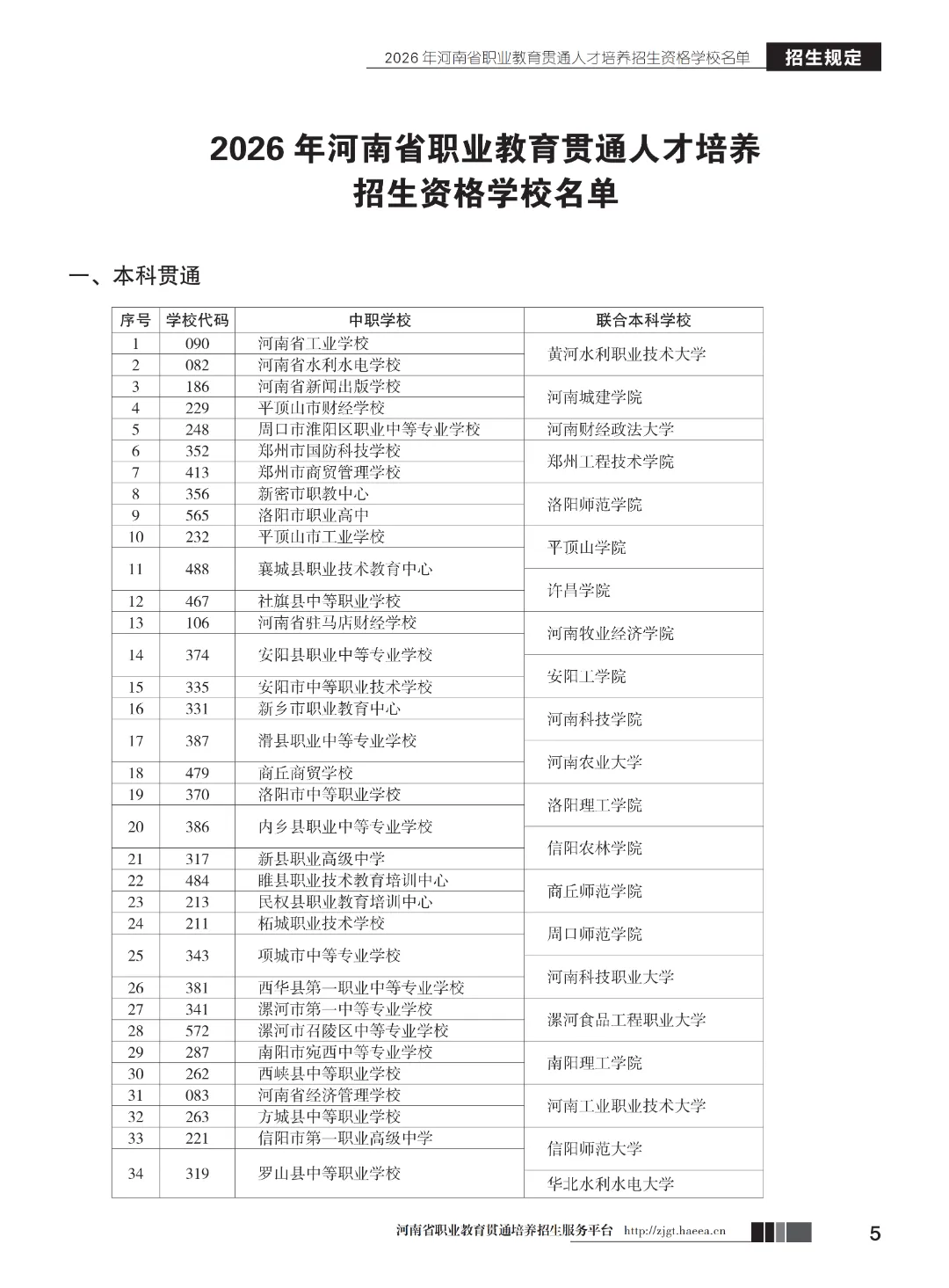 【中考】注意!河南省3+2和5年制(专科贯通批)今日17点志愿填报截止-第7张图片-四季读书网