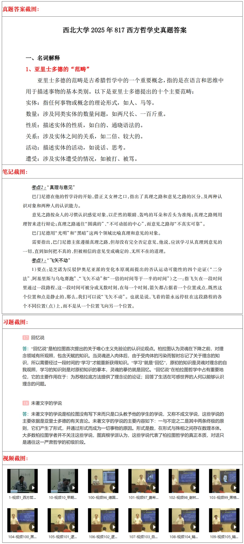 西北大学2027考研真题和资料 | 西北大学中国哲学考研628中国哲学史817西方哲学史答案笔记习题!持续更新中…-第19张图片-四季读书网