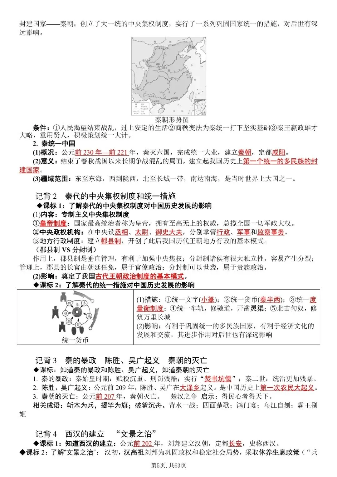 〔2026中考历史〕・ 全六册知识点归纳汇总(复习提纲),电子版可下载-第7张图片-四季读书网