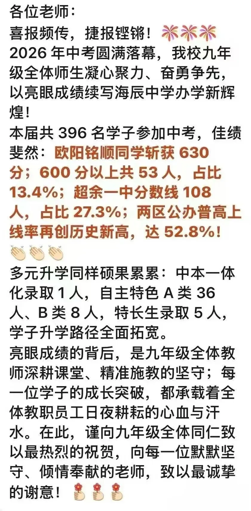 34 所初中中考喜报!-第22张图片-四季读书网