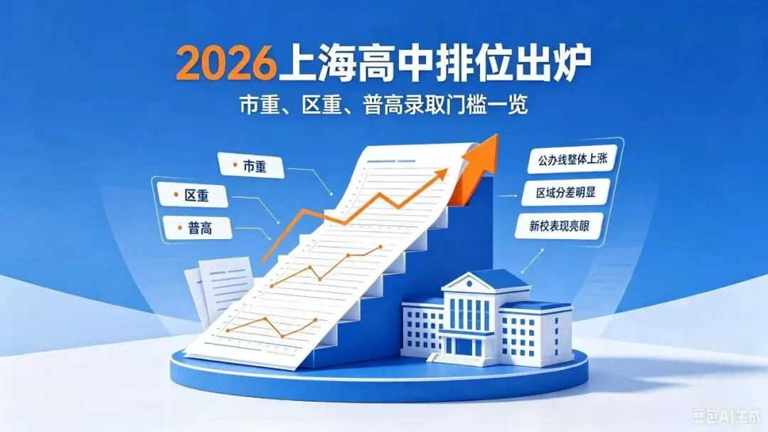 一文读懂上海中考梯队!四校/市重/区重/普高最新录取门槛-第1张图片-四季读书网