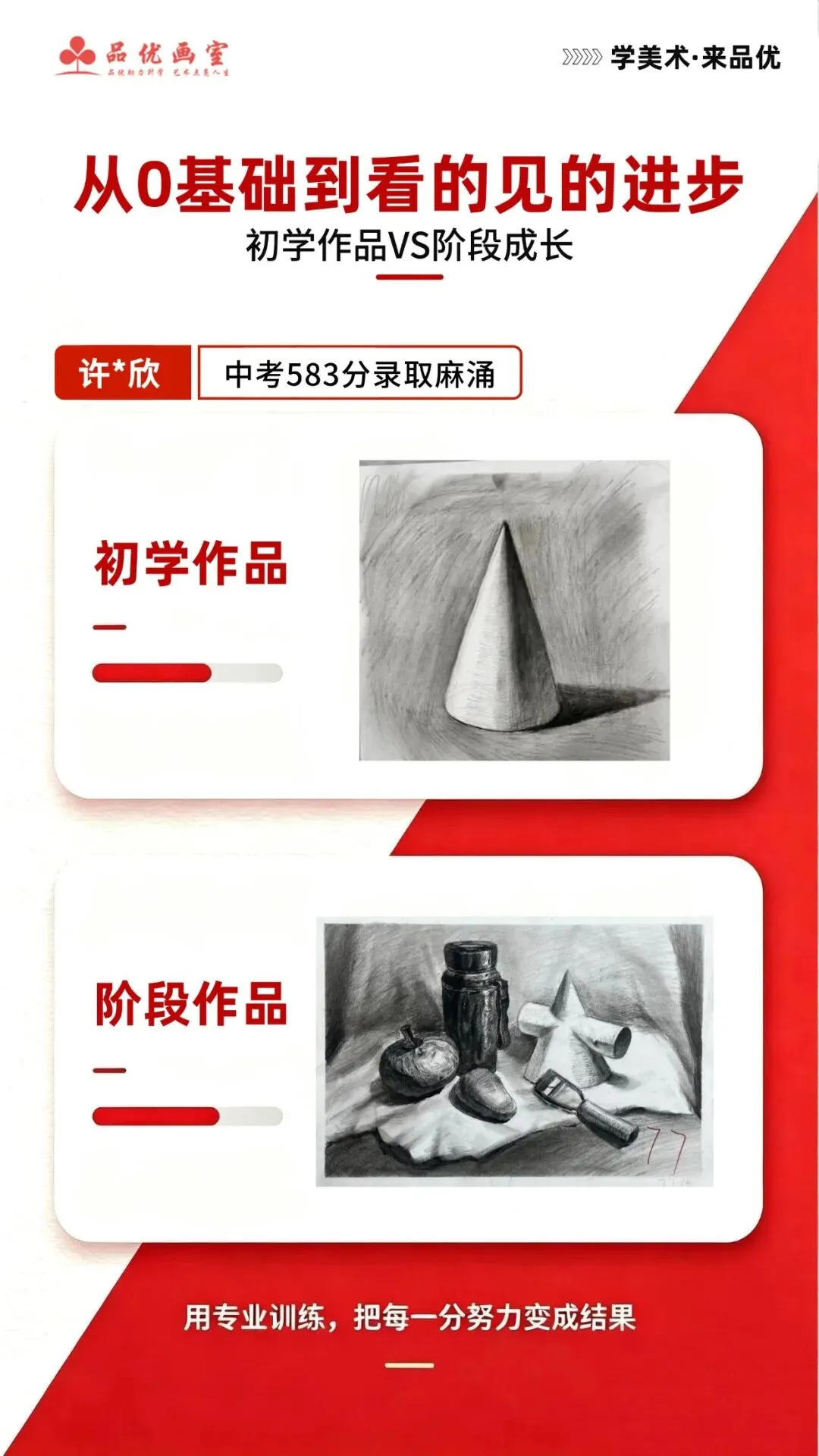 2026年品优画室学生成长纪实,中考美术500+上公办!-第9张图片-四季读书网 2026年品优画室学生成长纪实,中考美术500+上公办!-第9张图片-四季读书网