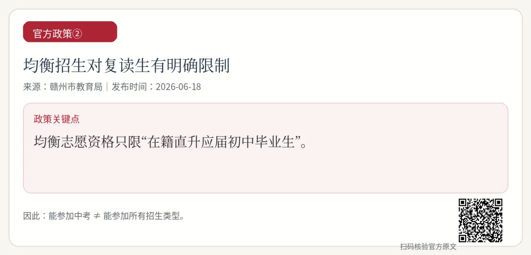 《2026赣州中考复读最全问答①:报名、学籍、志愿、录取一次讲清》-第3张图片-四季读书网 《2026赣州中考复读最全问答①:报名、学籍、志愿、录取一次讲清》-第3张图片-四季读书网