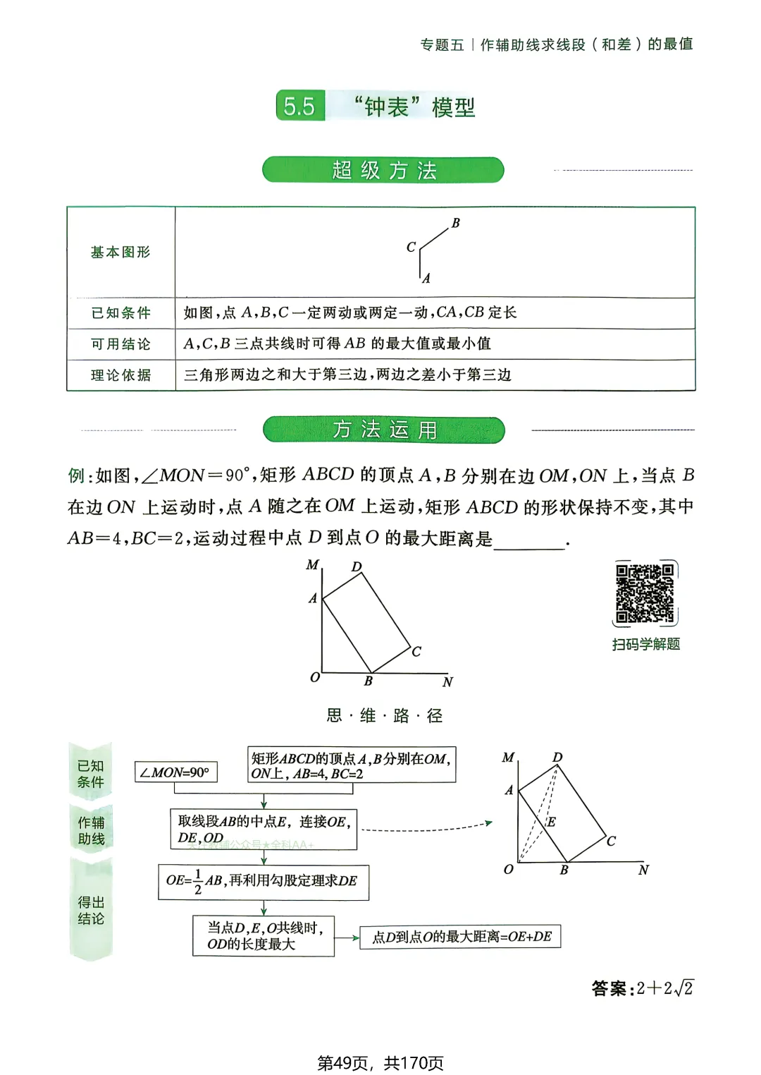 中考54类辅助线——线段和差最值5讲-第15张图片-四季读书网