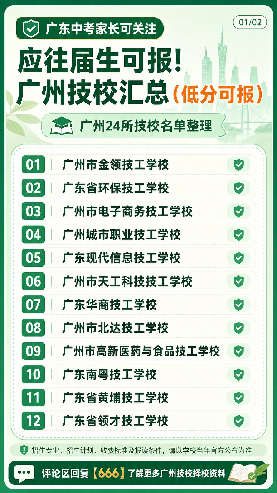 中考择校必看!省外、市外考生,应往届考生可以报考哪些广州技校?-第1张图片-四季读书网