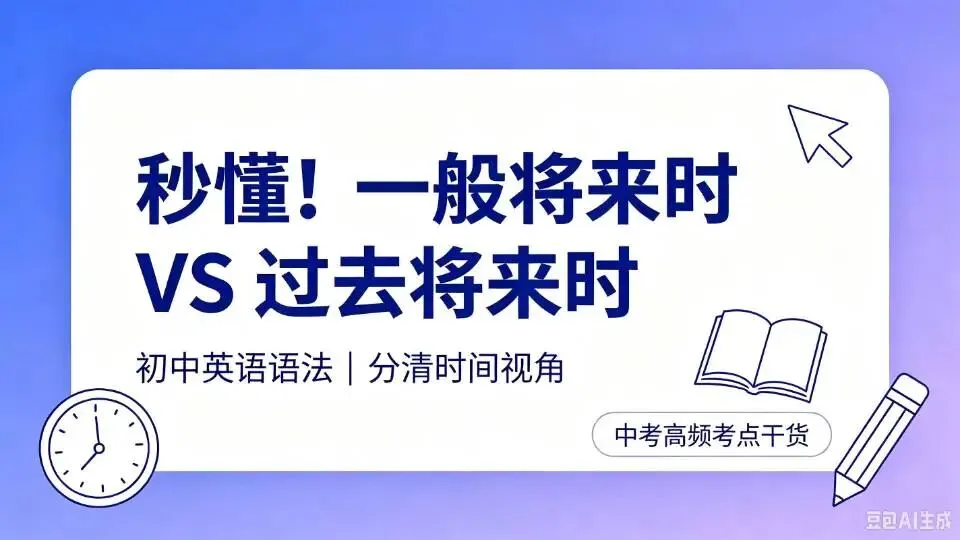 秒懂!一般将来时 VS 过去将来时|中考必考-第1张图片-四季读书网 秒懂!一般将来时 VS 过去将来时|中考必考-第1张图片-四季读书网