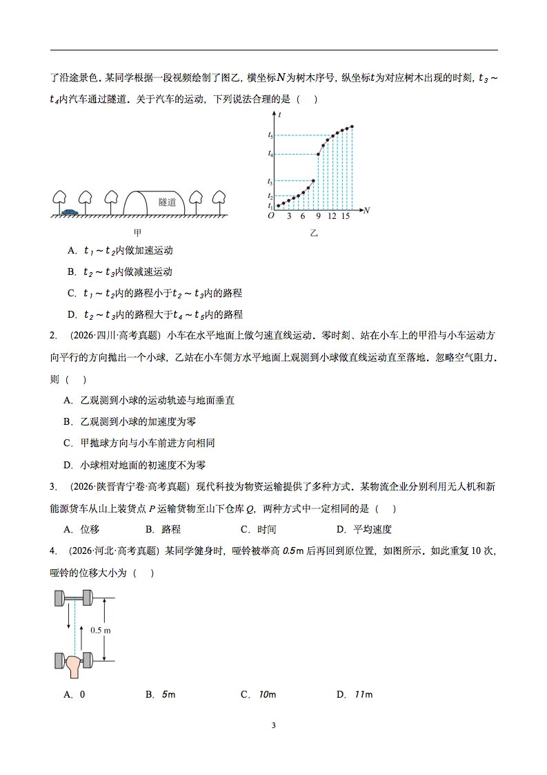 2022-2026近五年高考物理真题分类汇编,记得要看!-第4张图片-四季读书网